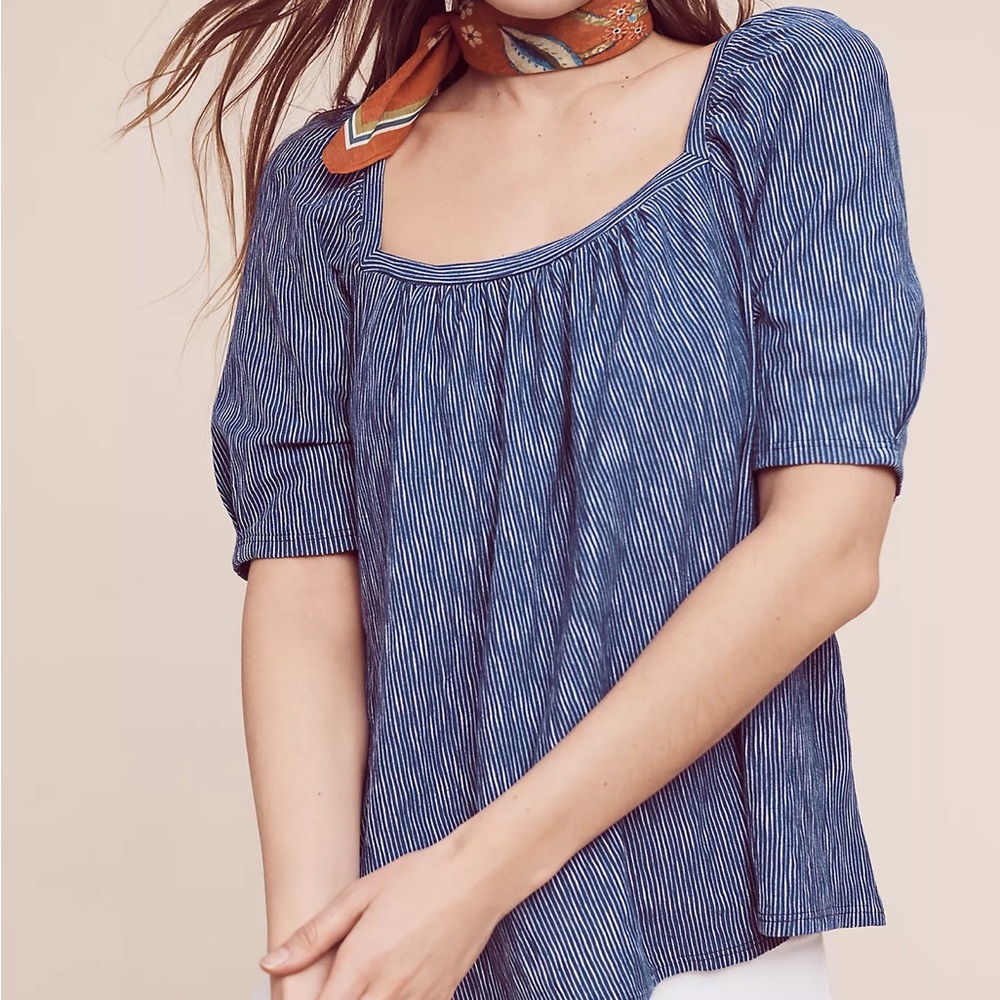 Anthropologie Postmark Darra Peasant Top. Size XS